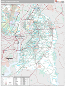 Prince George's County, MD Digital Map Premium Style